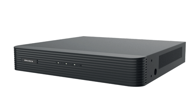 دستگاه ضبط تحت شبکه HARES مدل NVR-E04-1AR دارای 4 کانال پشتیبانی از دوربین تا 8 مگاپیکسل